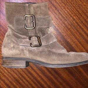 Paul Green Suede Combat Boots